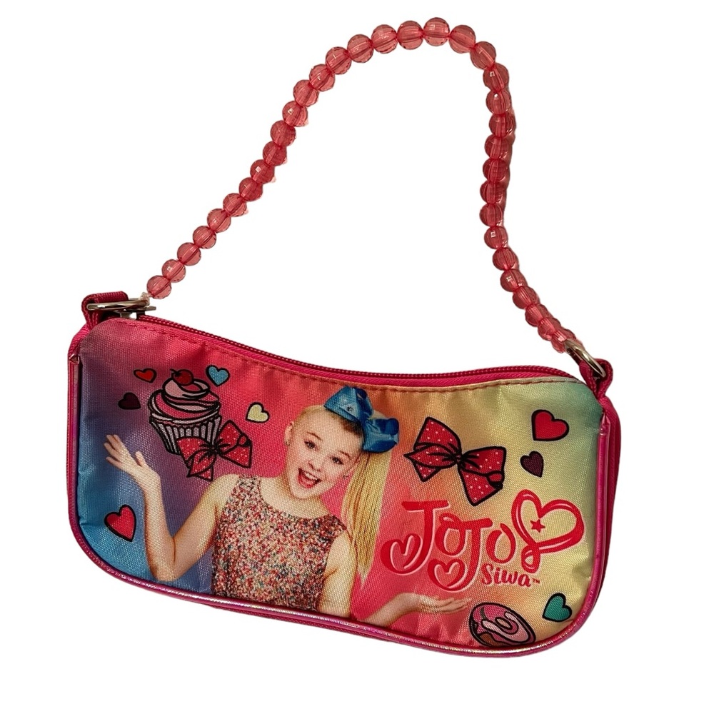Nickelodeon JoJo Siwa Kids Purse With Pink Beaded Handle